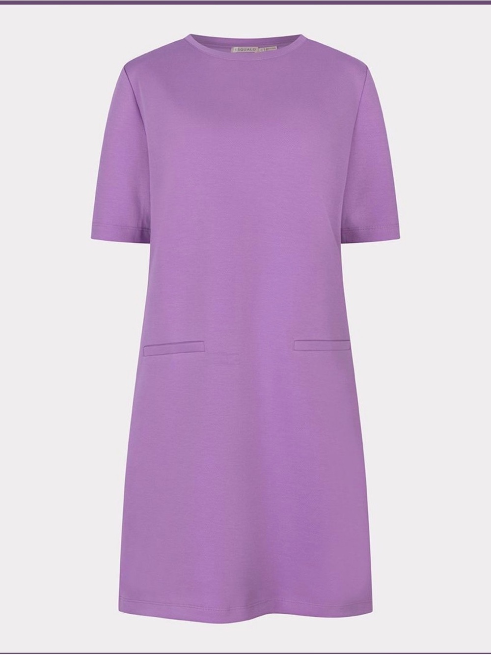 ESQUALO Lilac Short Sleeve Mini Dress